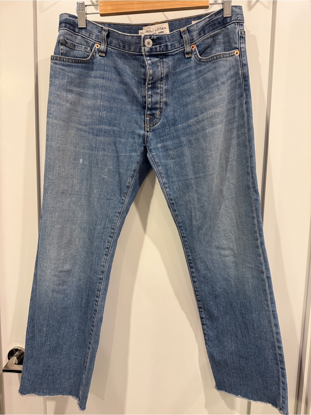 Nili Lotan Relaxed Boyfriend Button Fly Jean Venice Wash size 27